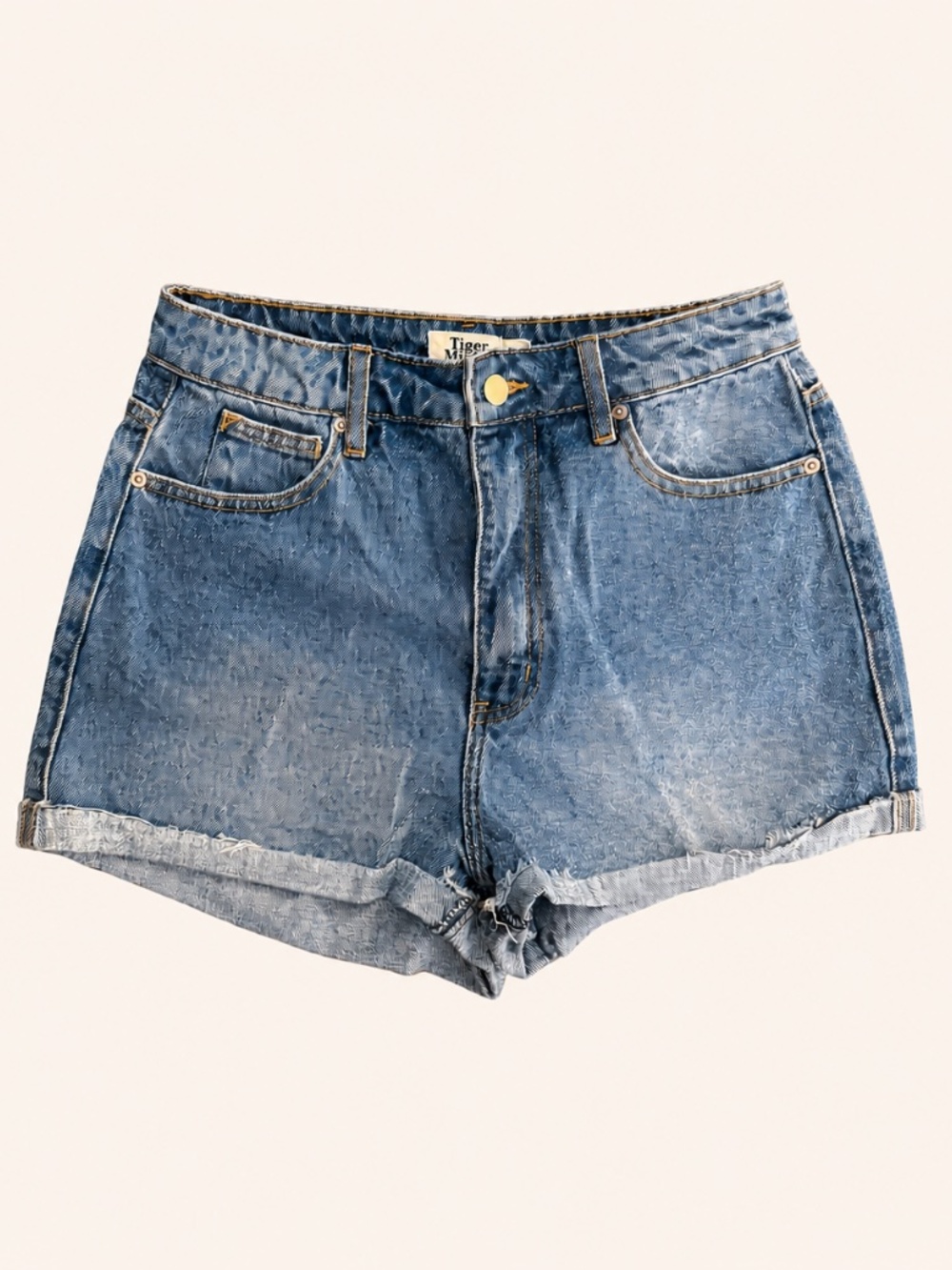 Tiger Mist Francie Denim Jean Distressed Shorts in Blue - Revolve